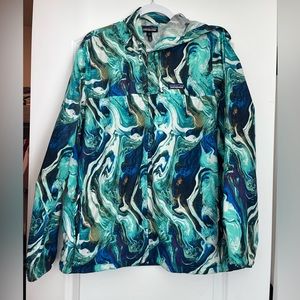 Women’s Patagonia Light Weight Tye Dye Rain Jacket XL